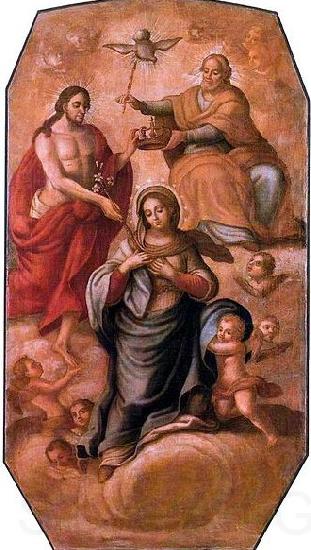 Jose Joaquim da Rocha Coronation of Our Lady Spain oil painting art